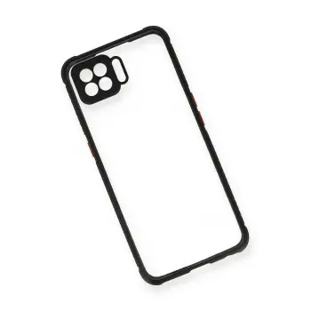 Newface Oppo A73 Kılıf Miami Şeffaf Silikon - Siyah