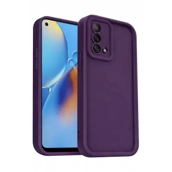 Newface Oppo A74 4G Kılıf Viera Silikon - Mürdüm