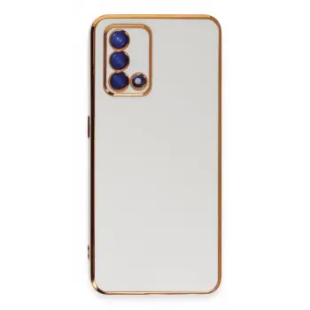 Newface Oppo A74 4G Kılıf Volet Silikon - Beyaz
