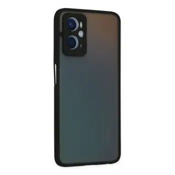 Newface Oppo A96 Kılıf Montreal Silikon Kapak - Siyah