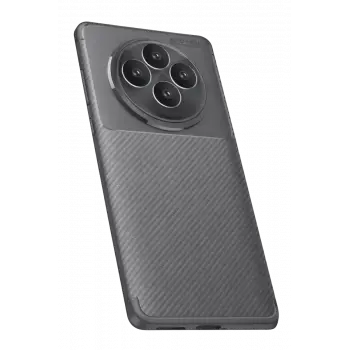 Newface Oppo Reno 11 FS Kılıf Auto Focus Karbon Kapak - Gri