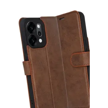Newface Oppo Reno 14 Trend S Plus Kapaklı Kılıf - Taba