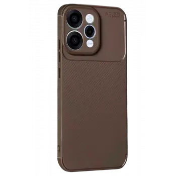 Newface Oppo Reno 15 Auto Focus Karbon Kapak - Kahverengi