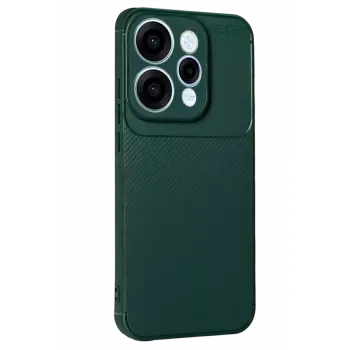 Newface Oppo Reno 15 Auto Focus Karbon Kapak - Koyu Yeşil