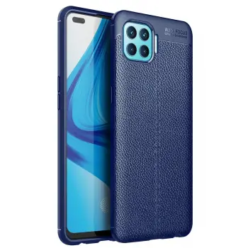 Newface Oppo Reno 4 Lite Kılıf Auto Focus Kapak - Lacivert