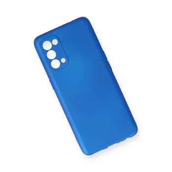 Newface Oppo Reno 5 Kılıf First Silikon - Mavi
