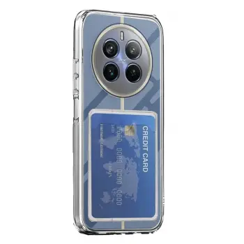 Newface Realme 12 Pro Kılıf Kart Şeffaf Silikon - Şeffaf