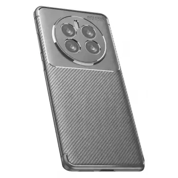 Newface Realme 12 Pro Plus Kılıf Auto Focus Karbon Kapak - Gri