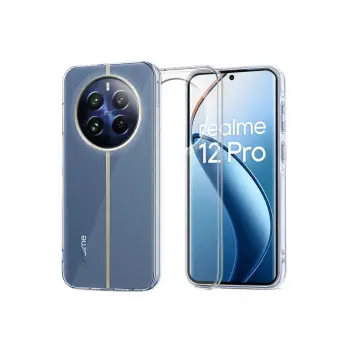 Newface Realme 12 Pro Plus Kılıf Lüx Şeffaf Silikon