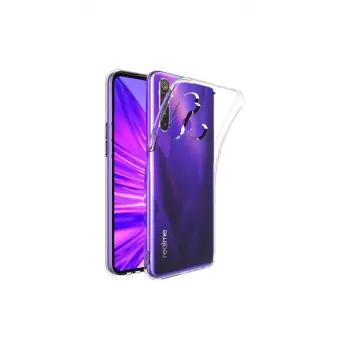 Newface Realme 5i Kılıf Lüx Şeffaf Silikon