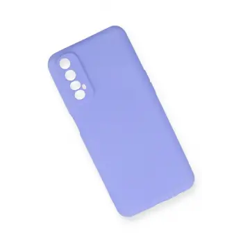 Newface Realme 7 Kılıf First Silikon - Lila