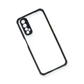 Newface Realme 7 Kılıf Miami Şeffaf Silikon - Lacivert
