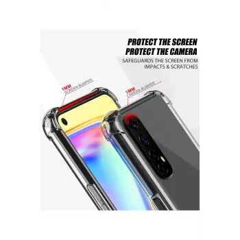 Newface Realme 7 Kılıf Olex Tpu Silikon - Şeffaf