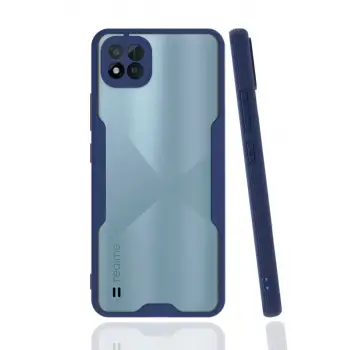 Newface Realme C11 2021 Kılıf Platin Silikon - Lacivert
