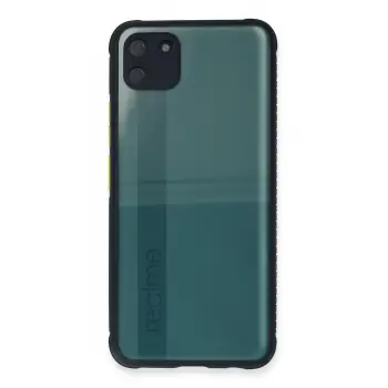 Newface Realme C11 Kılıf Miami Şeffaf Silikon - Lacivert