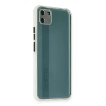 Newface Realme C11 Kılıf Miami Şeffaf Silikon - Şeffaf