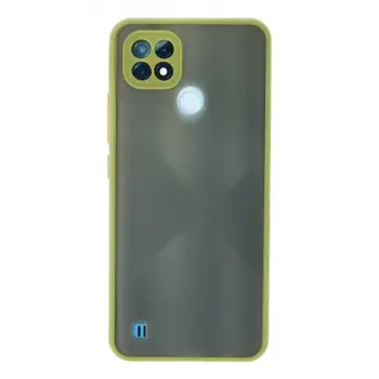 Newface Realme C21 Kılıf Montreal Silikon Kapak - Açık Yeşil