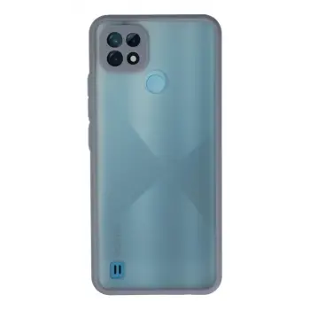 Newface Realme C21 Kılıf Montreal Silikon Kapak - Gri
