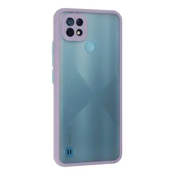 Newface Realme C21 Kılıf Montreal Silikon Kapak - Mor