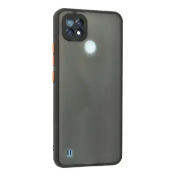 Newface Realme C21 Kılıf Montreal Silikon Kapak - Siyah