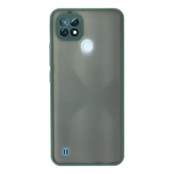 Newface Realme C21 Kılıf Montreal Silikon Kapak - Yeşil
