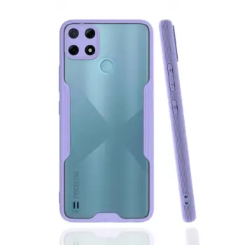 Newface Realme C25Y Kılıf Platin Silikon - Lila