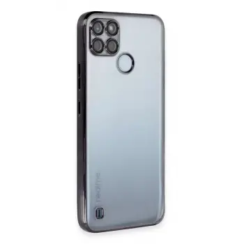 Newface Realme C25Y Kılıf Razer Lensli Silikon - Siyah