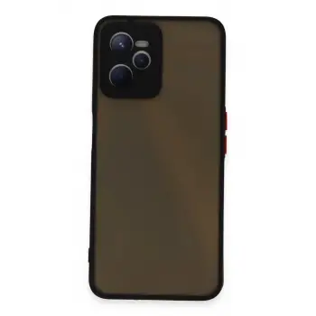 Newface Realme C35 Kılıf Montreal Silikon Kapak - Siyah