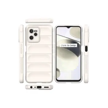 Newface Realme C35 Kılıf Optimum Silikon - Krem
