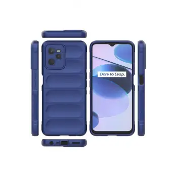 Newface Realme C35 Kılıf Optimum Silikon - Lacivert