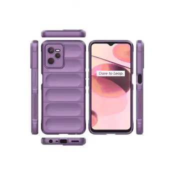 Newface Realme C35 Kılıf Optimum Silikon - Mor