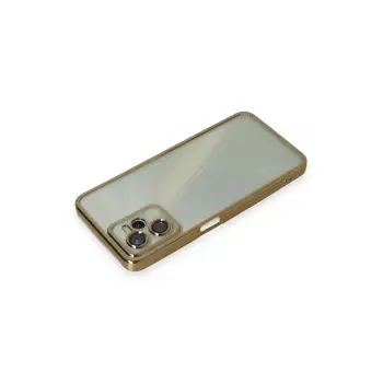 Newface Realme C35 Kılıf Razer Lensli Silikon - Gold