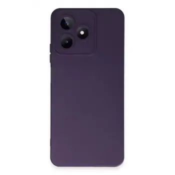 Newface Realme C53 Kılıf Nano içi Kadife Silikon - Mor