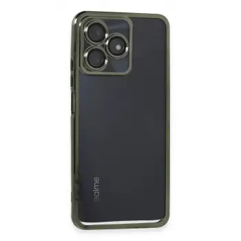 Newface Realme C53 Kılıf Razer Lensli Silikon - Yeşil