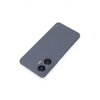 Newface Realme C55 Kılıf Nano içi Kadife Silikon - Gri