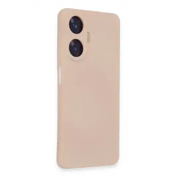 Newface Realme C55 Kılıf Nano içi Kadife Silikon - Pudra