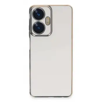 Newface Realme C55 Kılıf Volet Silikon - Beyaz