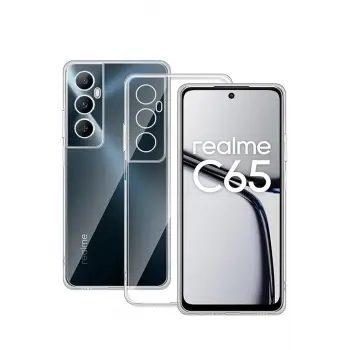 Newface Realme C65 Kılıf Lüx Şeffaf Silikon
