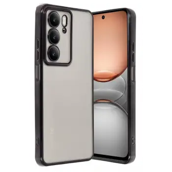 Newface Realme C75 4G Kılıf Razer Lensli Silikon - Siyah