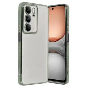 Newface Realme C75 4G Kılıf Razer Lensli Silikon - Yeşil