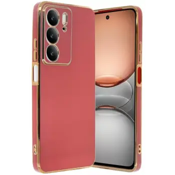 Newface Realme C75 4G Kılıf Volet Silikon - Kırmızı