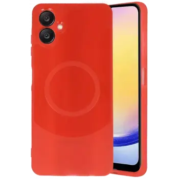 Newface Samsung A06 Kılıf Maya Karbon Kapak - Kırmızı
