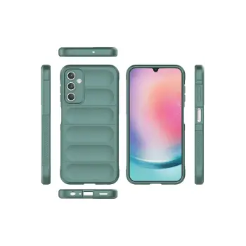 Newface Samsung A36 Kılıf Optimum Silikon - Koyu Yeşil