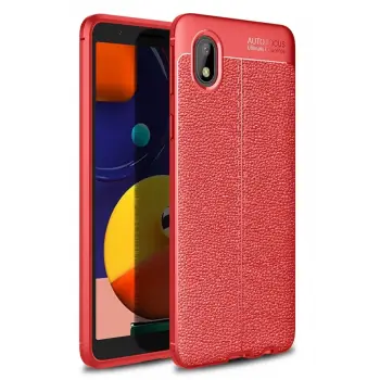 Newface Samsung Galaxy A01 Core Kılıf Auto Focus Kapak - Kırmızı