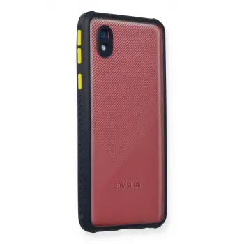 Newface Samsung Galaxy A01 Core Kılıf Miami Şeffaf Silikon - Lacivert
