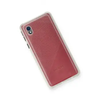 Newface Samsung Galaxy A01 Core Kılıf Miami Şeffaf Silikon - Şeffaf