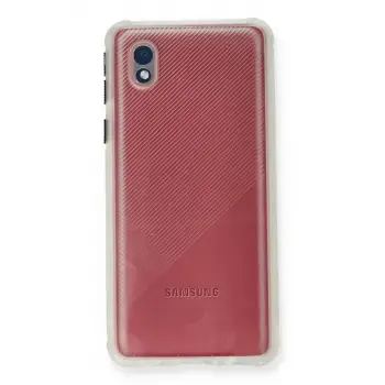Newface Samsung Galaxy A01 Core Kılıf Miami Şeffaf Silikon - Şeffaf