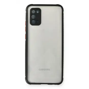 Newface Samsung Galaxy A02S Kılıf Miami Şeffaf Silikon - Siyah