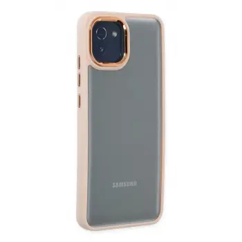 Newface Samsung Galaxy A03 Kılıf Dora Kapak - Pudra