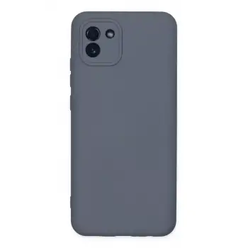 Newface Samsung Galaxy A03 Kılıf Nano içi Kadife Silikon - Gri